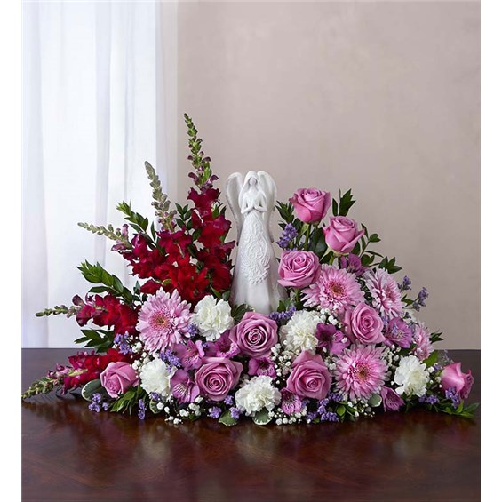 lavender-and-white-serenity-angel-flower-arrangement-funeral-flowers