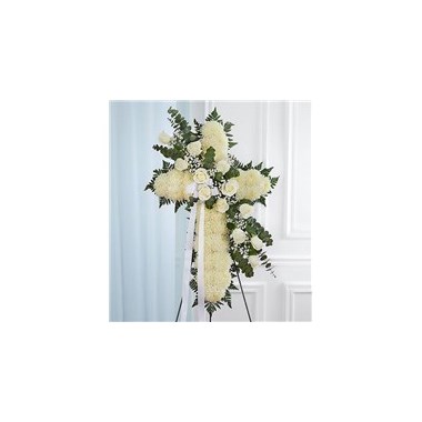 Standing-Cross-White-by-Flowerama