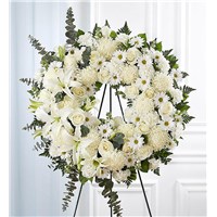 Standing-Wreath-White-for-funeral-flowers-flowerama